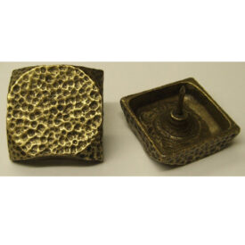 50mm Square Dimple Brass Oxford Decorative Upholstery Nail