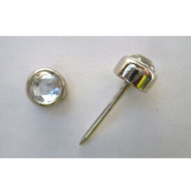 9mm Clear Crystal Upholstery Nail - Pack 10 pcs