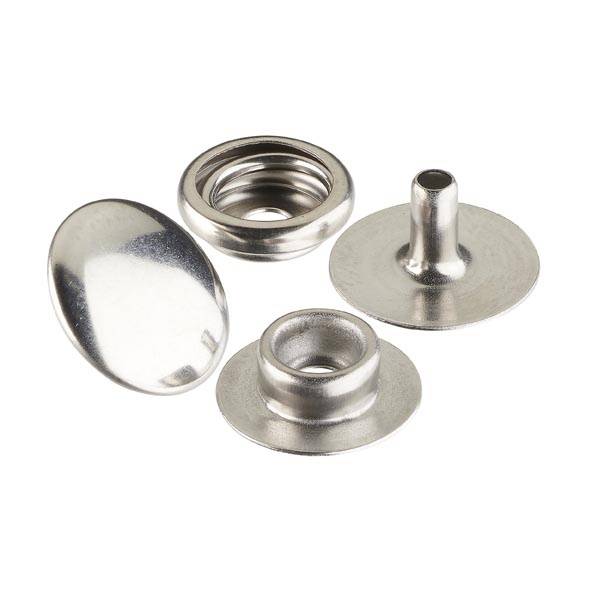 ITROLLE Snap Clasp 20sets 304 Stainless Steel Snap Button Clasps Ball and Socket - Default Title