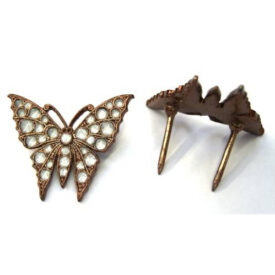 White Butterfly Decorative Upholstery Nail
